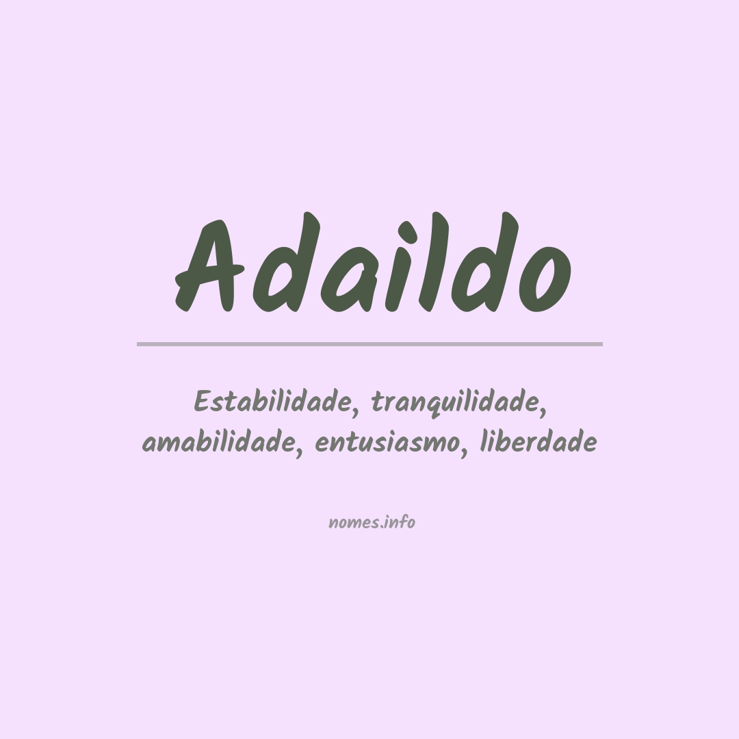 Significado do nome Adaildo