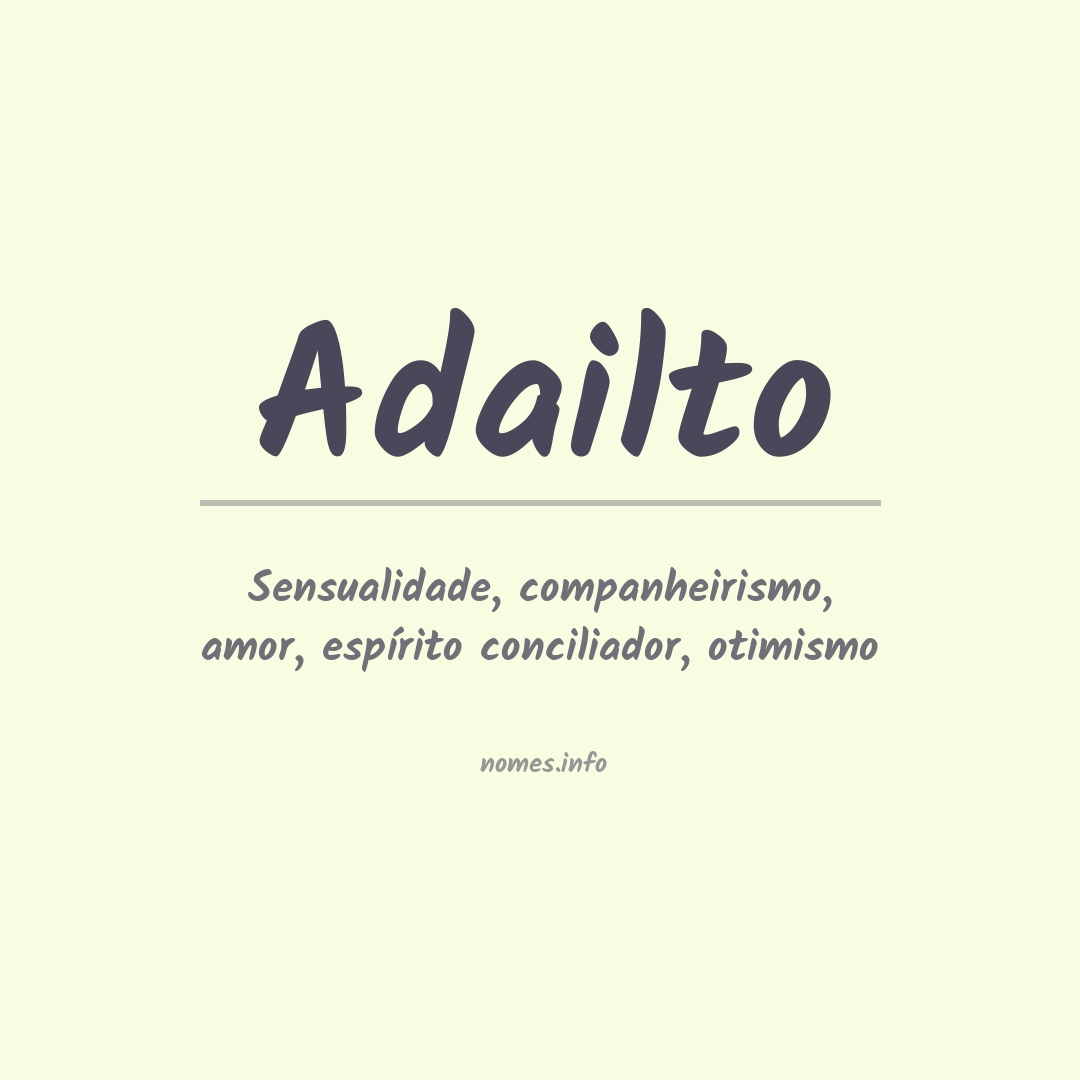 Significado do nome Adailto