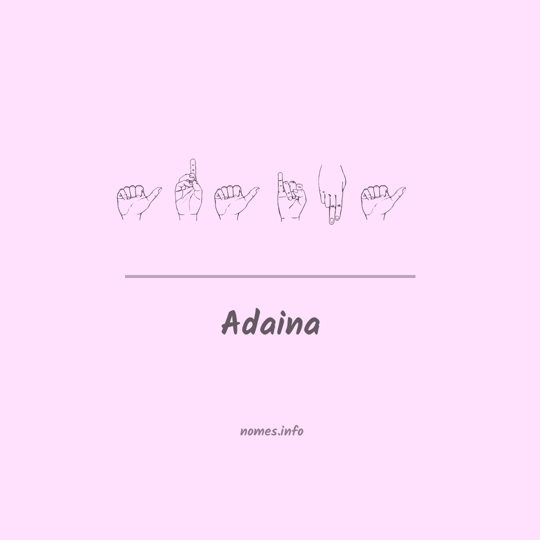 Adaina em Libras