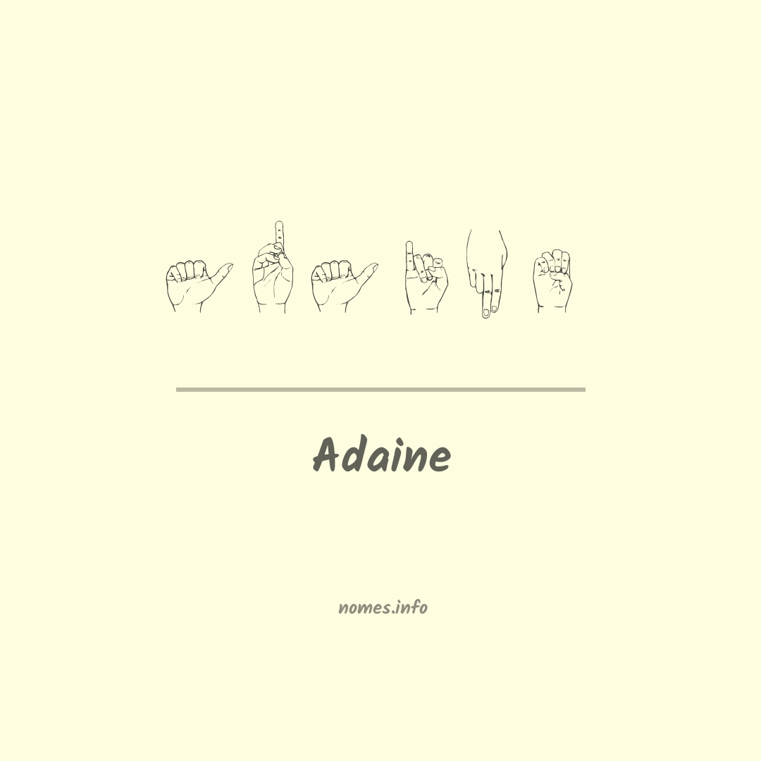 Adaine em Libras