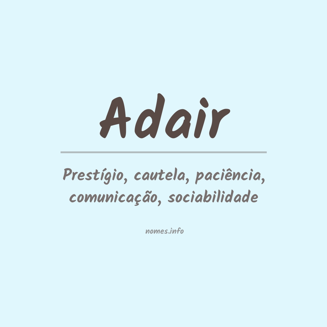 Significado do nome Adair