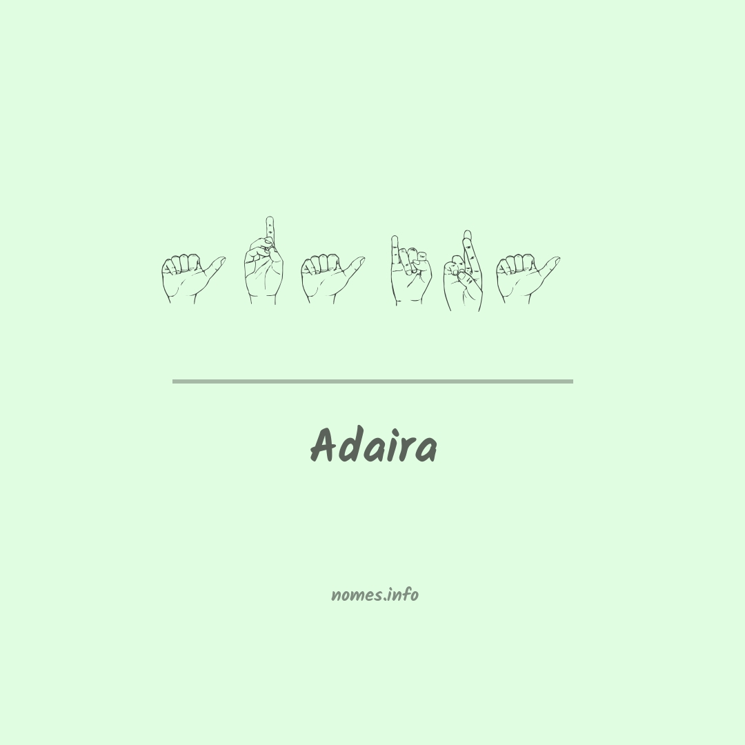 Adaira em Libras