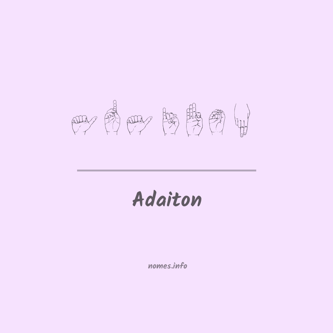 Adaiton em Libras