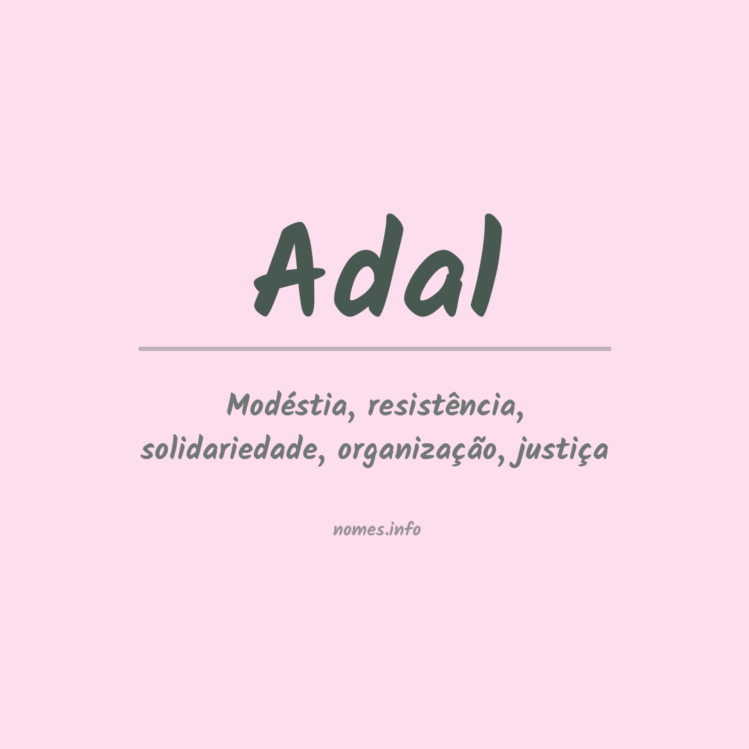 Significado do nome Adal