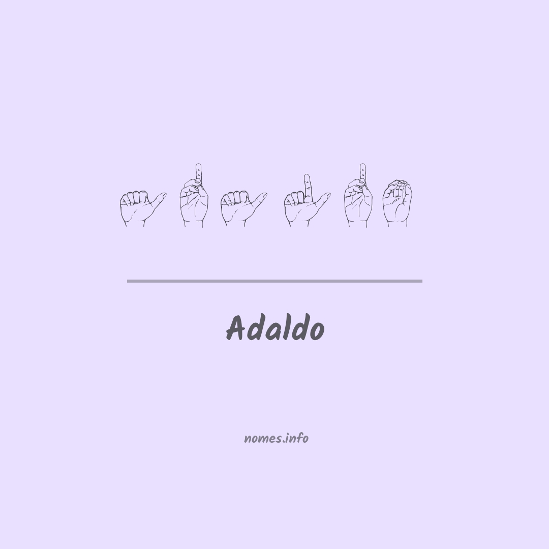 Adaldo em Libras