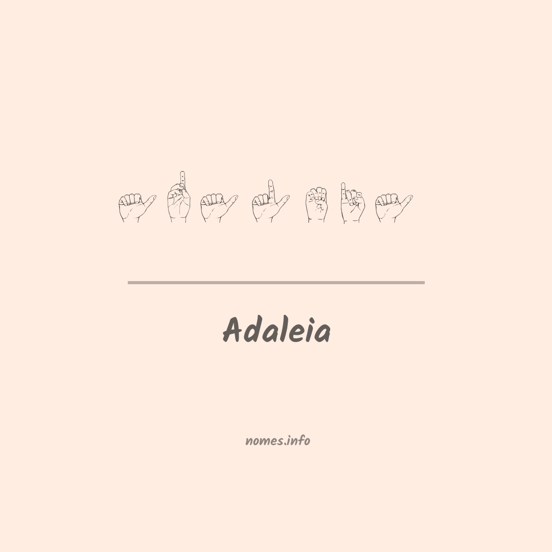 Adaleia em Libras