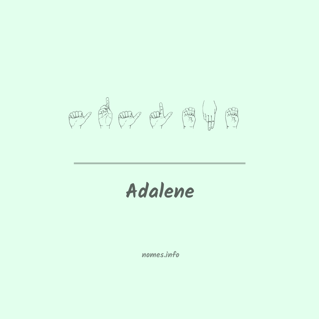 Adalene em Libras