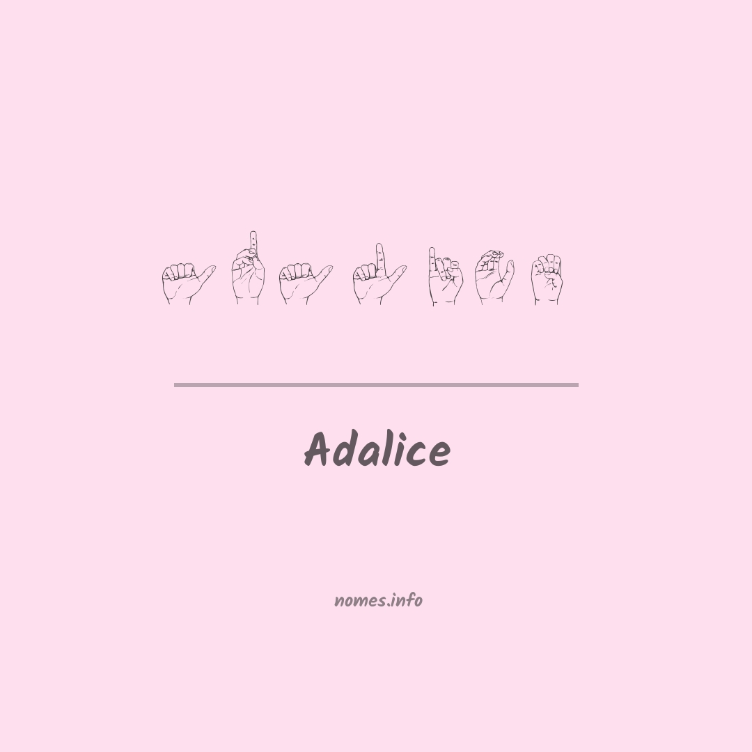 Adalice em Libras