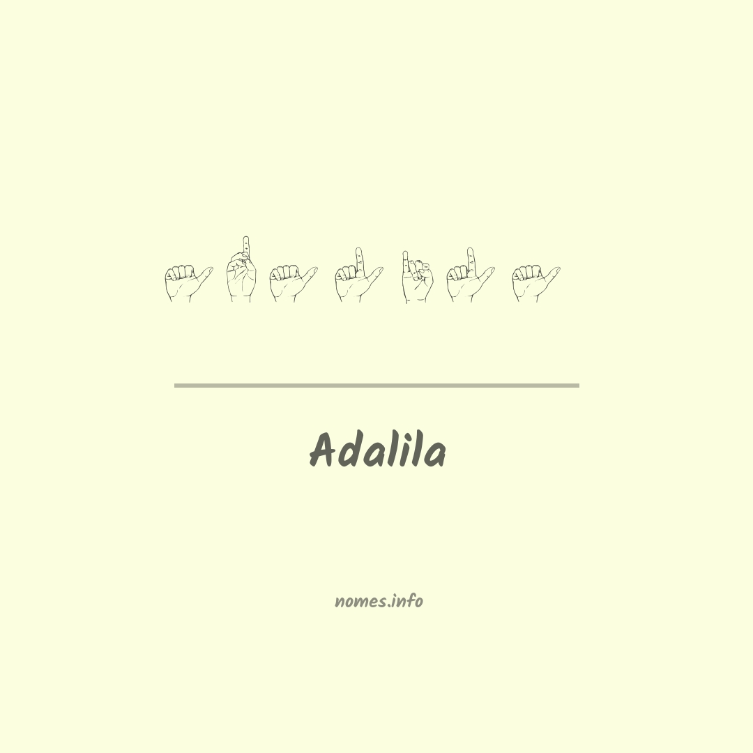Adalila em Libras