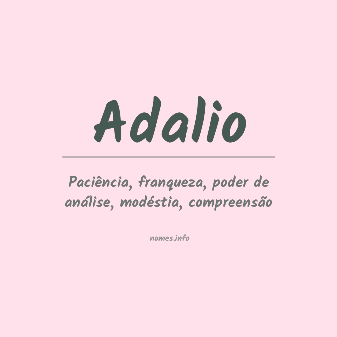Significado do nome Adalio