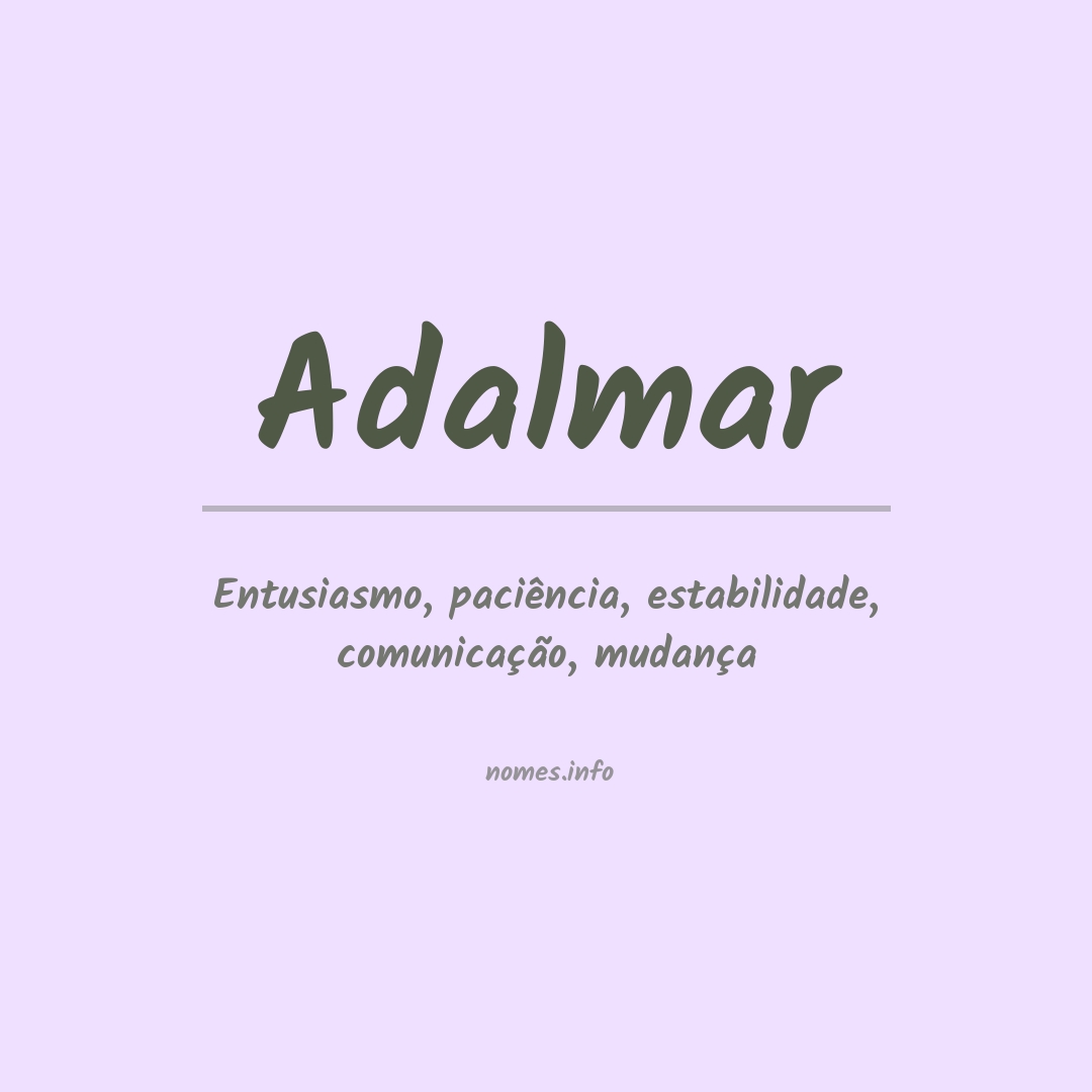 Significado do nome Adalmar