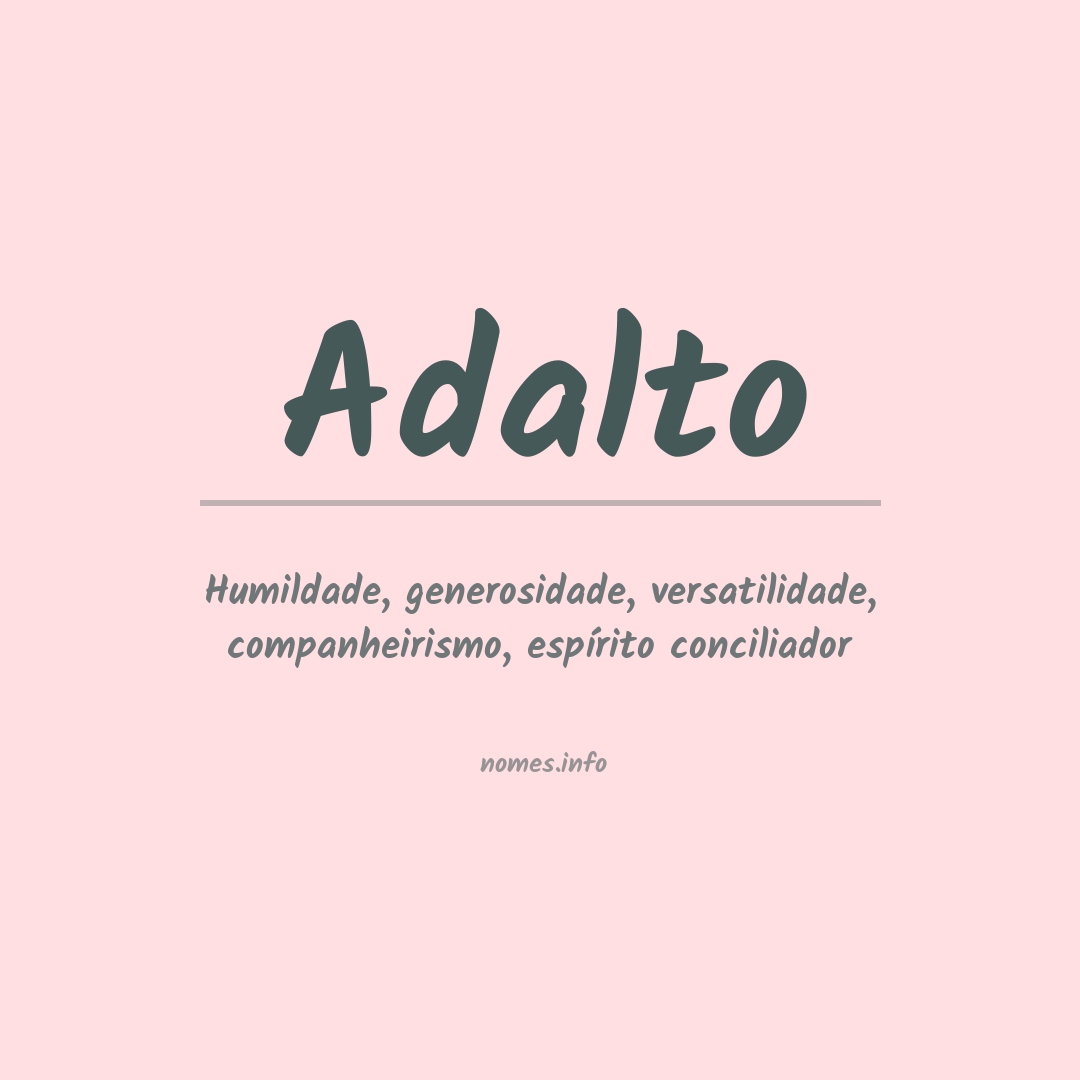 Significado do nome Adalto