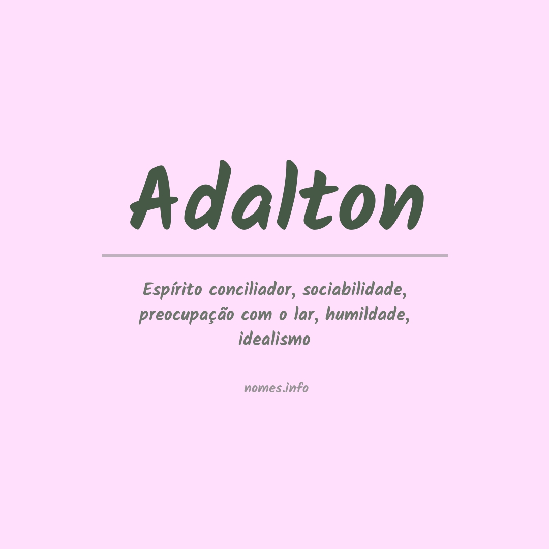 Significado do nome Adalton