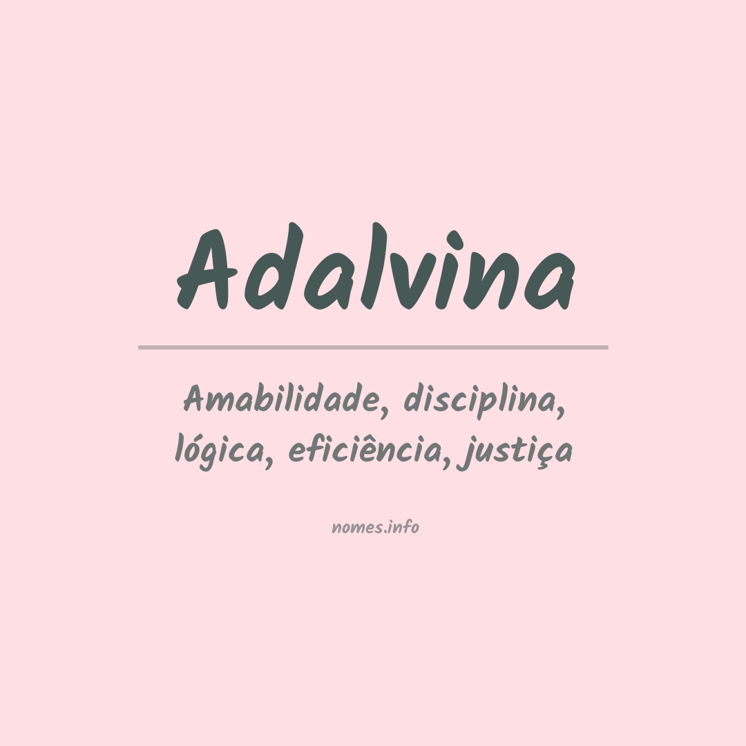 Significado do nome Adalvina