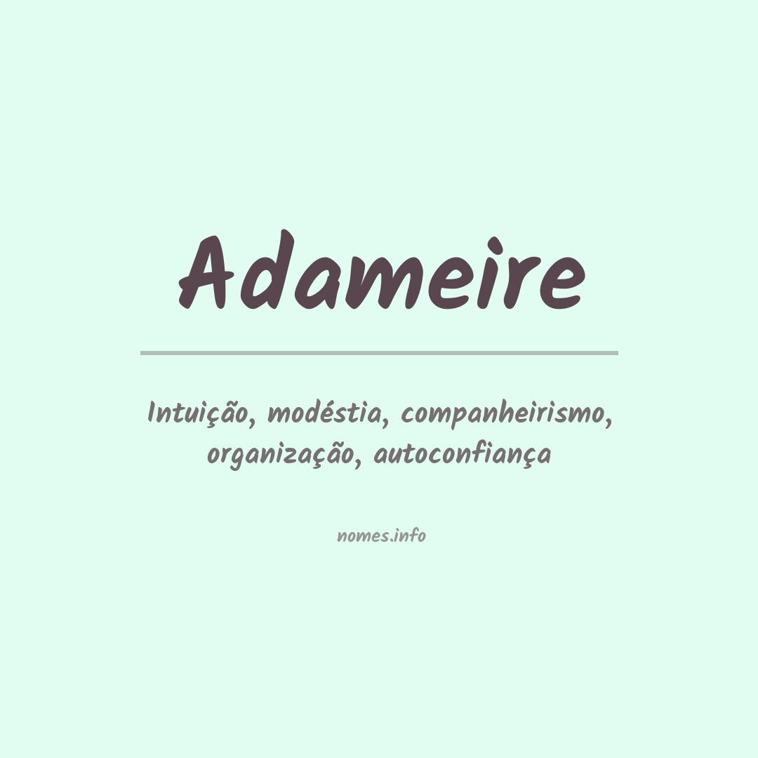 Significado do nome Adameire