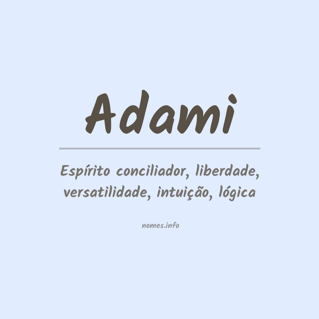 Significado do nome Adami