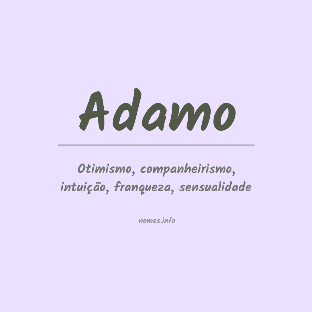 Significado do nome Adamo