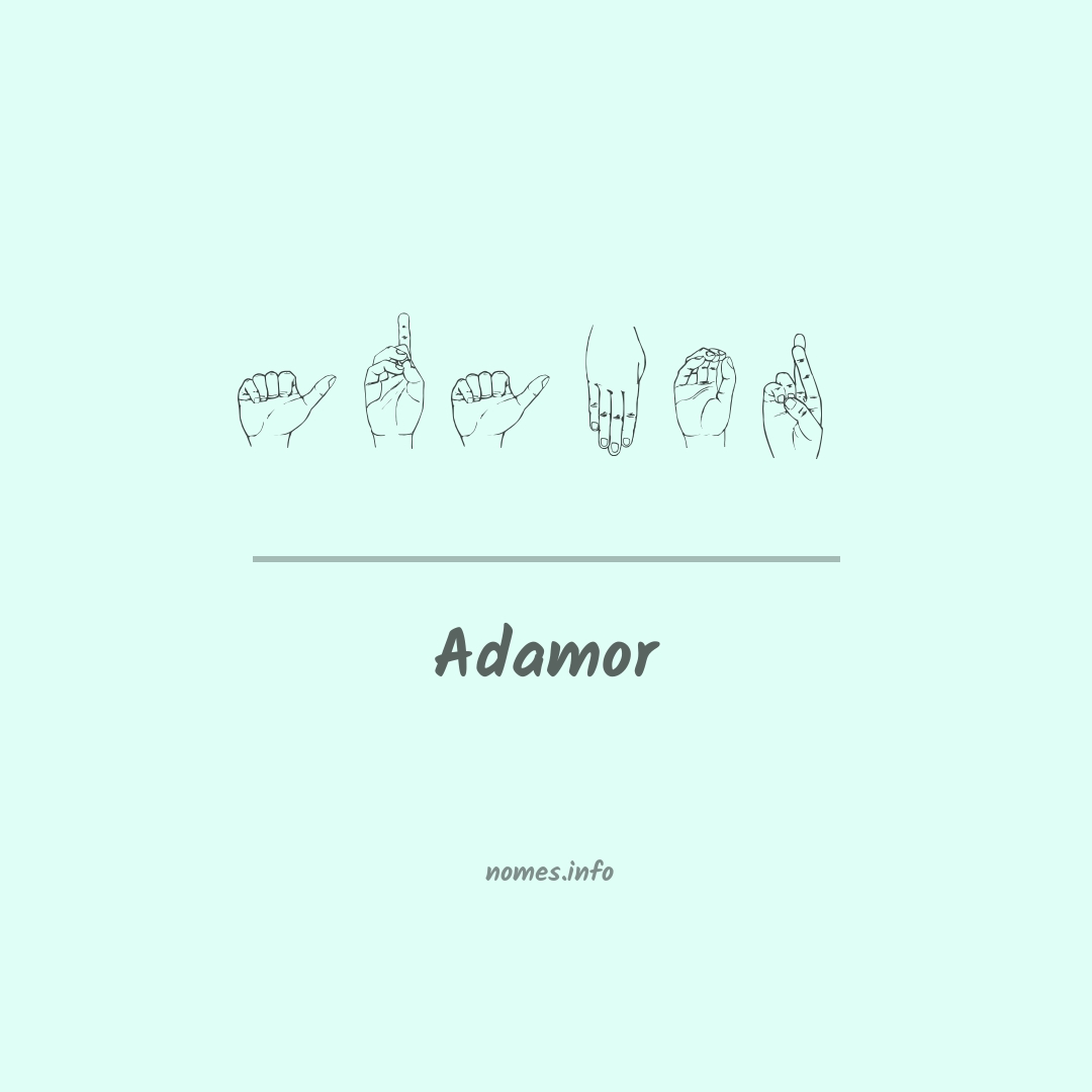 Adamor em Libras