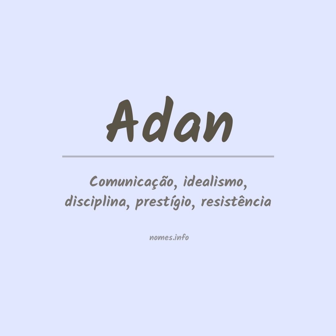 Significado do nome Adan
