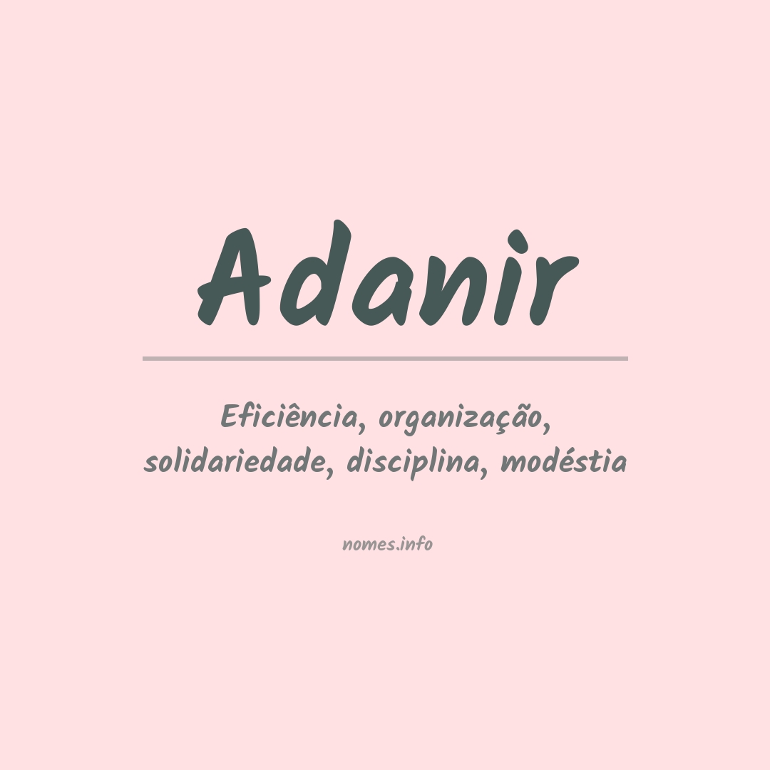 Significado do nome Adanir