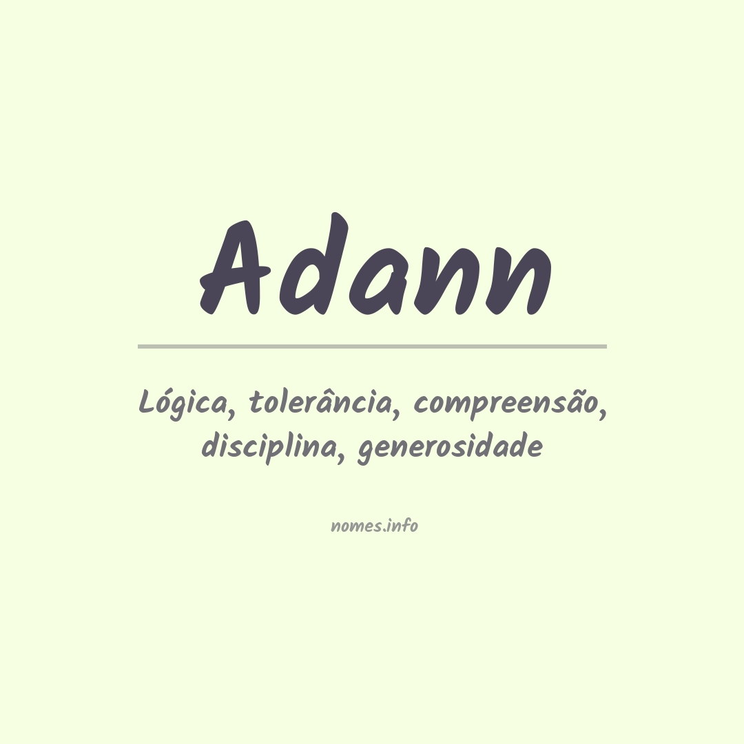 Significado do nome Adann
