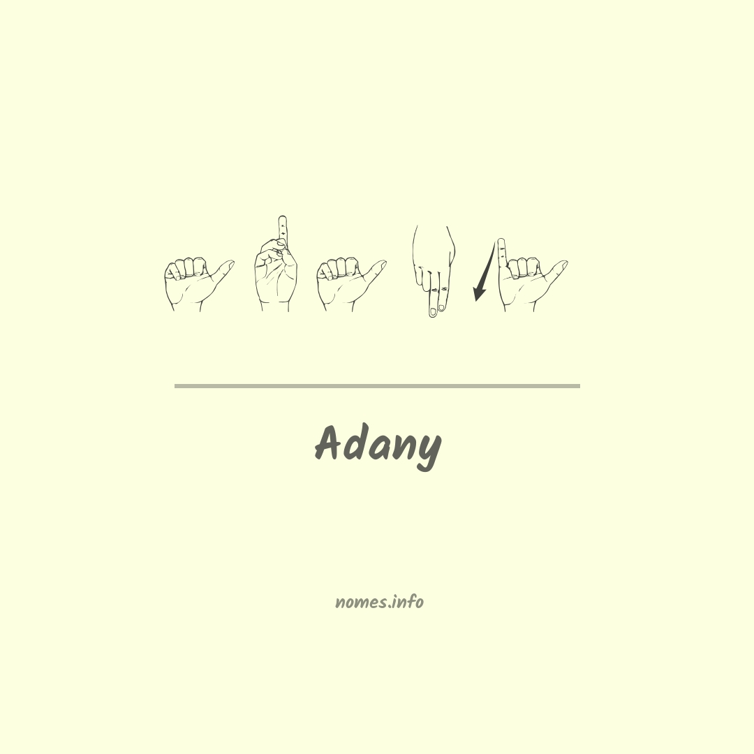 Adany em Libras