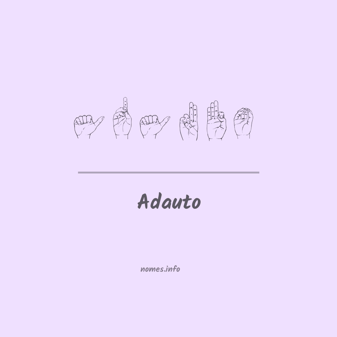 Adauto em Libras