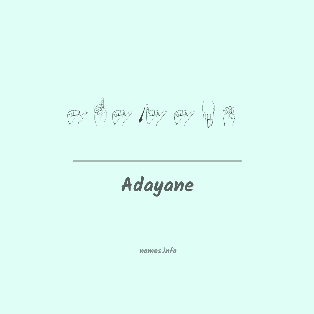Adayane em Libras