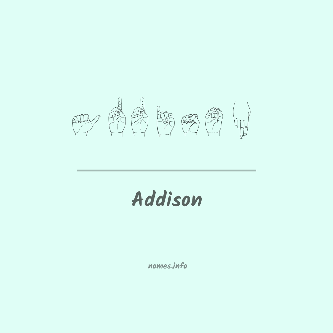 Addison em Libras