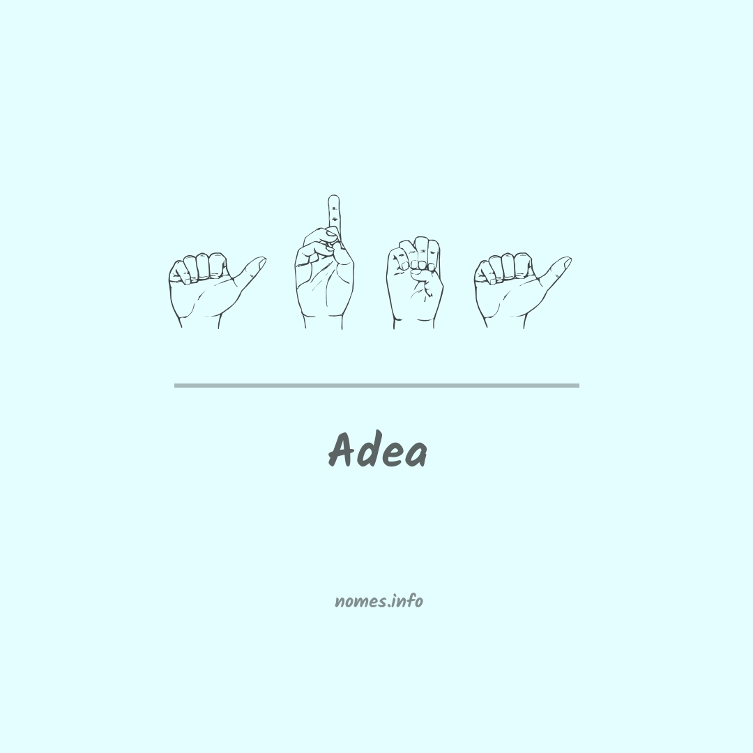 Adea em Libras