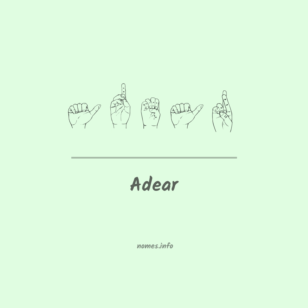 Adear em Libras