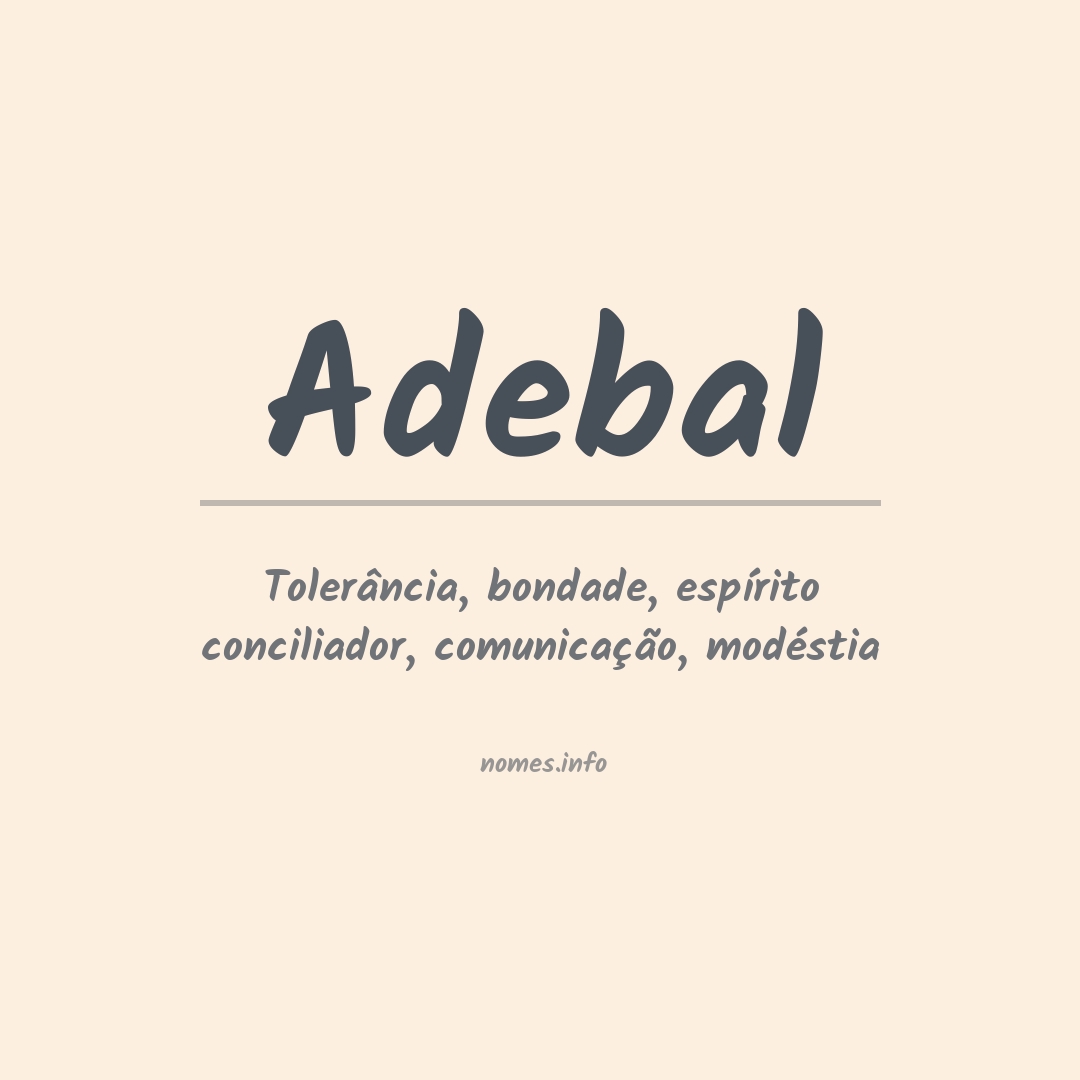 Significado do nome Adebal
