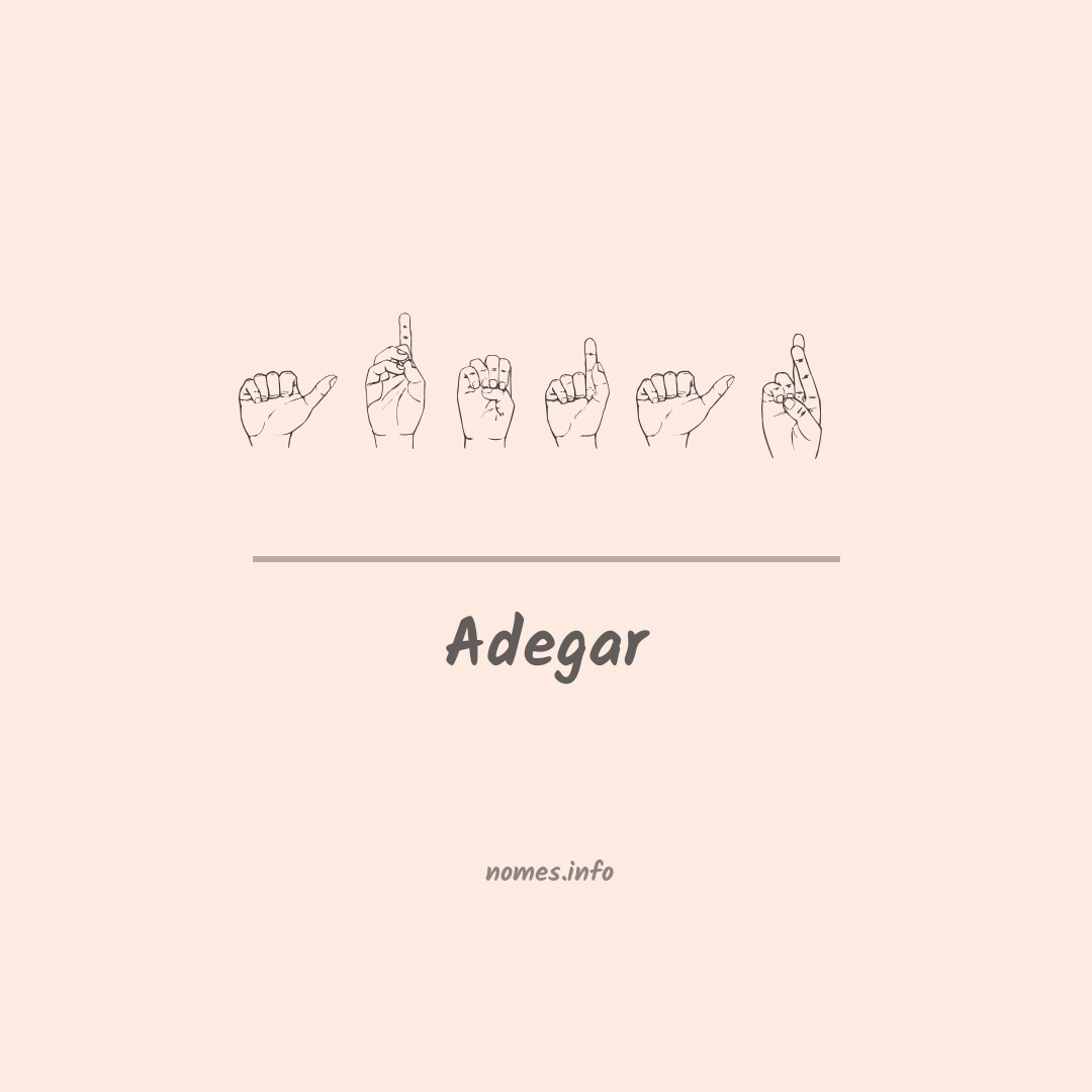 Adegar em Libras