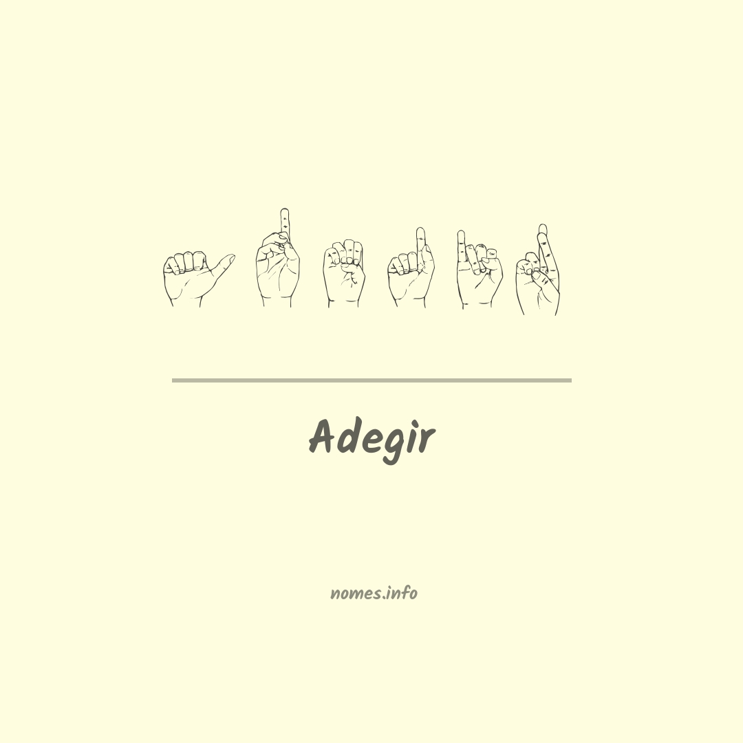 Adegir em Libras