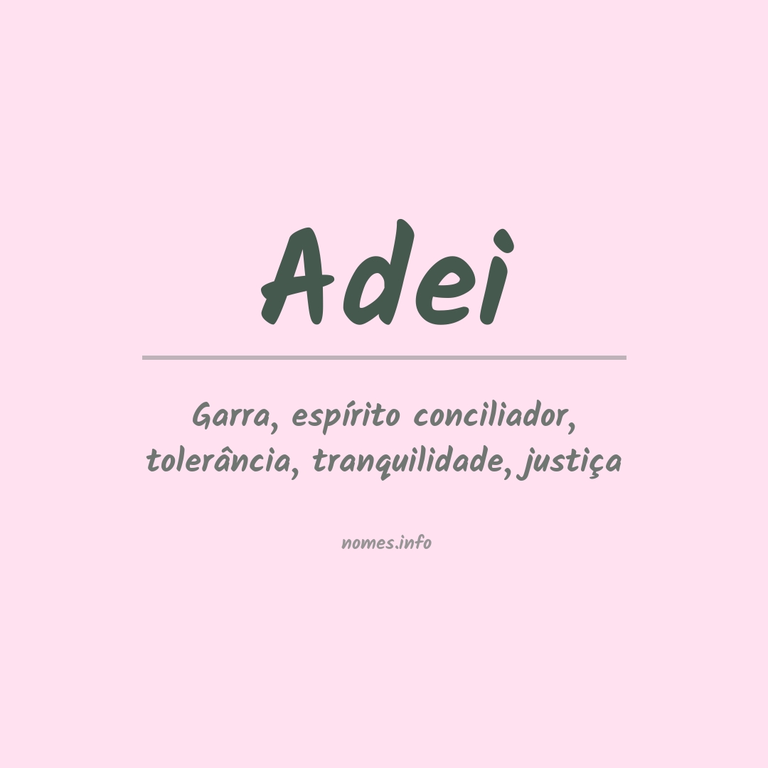 Significado do nome Adei