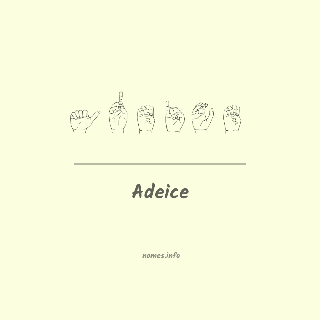 Adeice em Libras