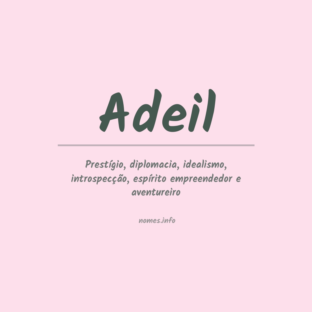 Significado do nome Adeil