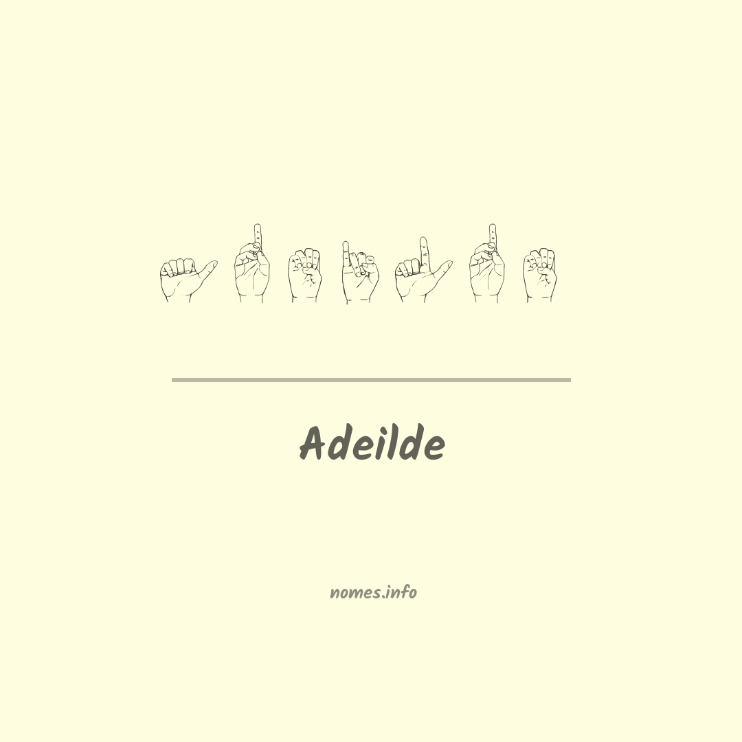Adeilde em Libras