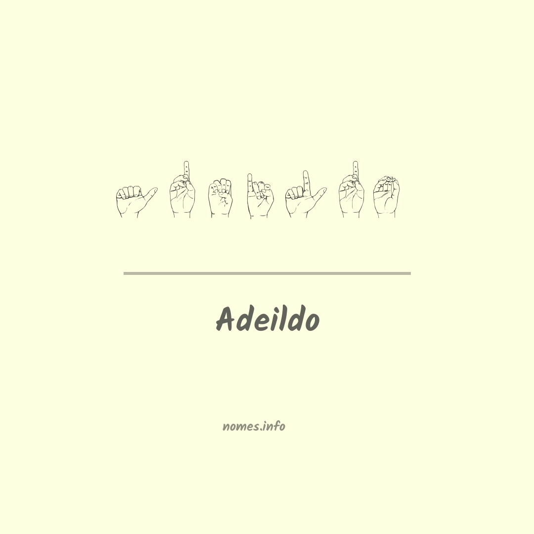 Adeildo em Libras