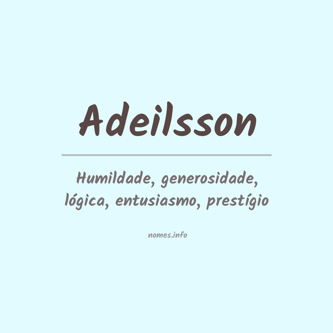 Significado do nome Adeilsson