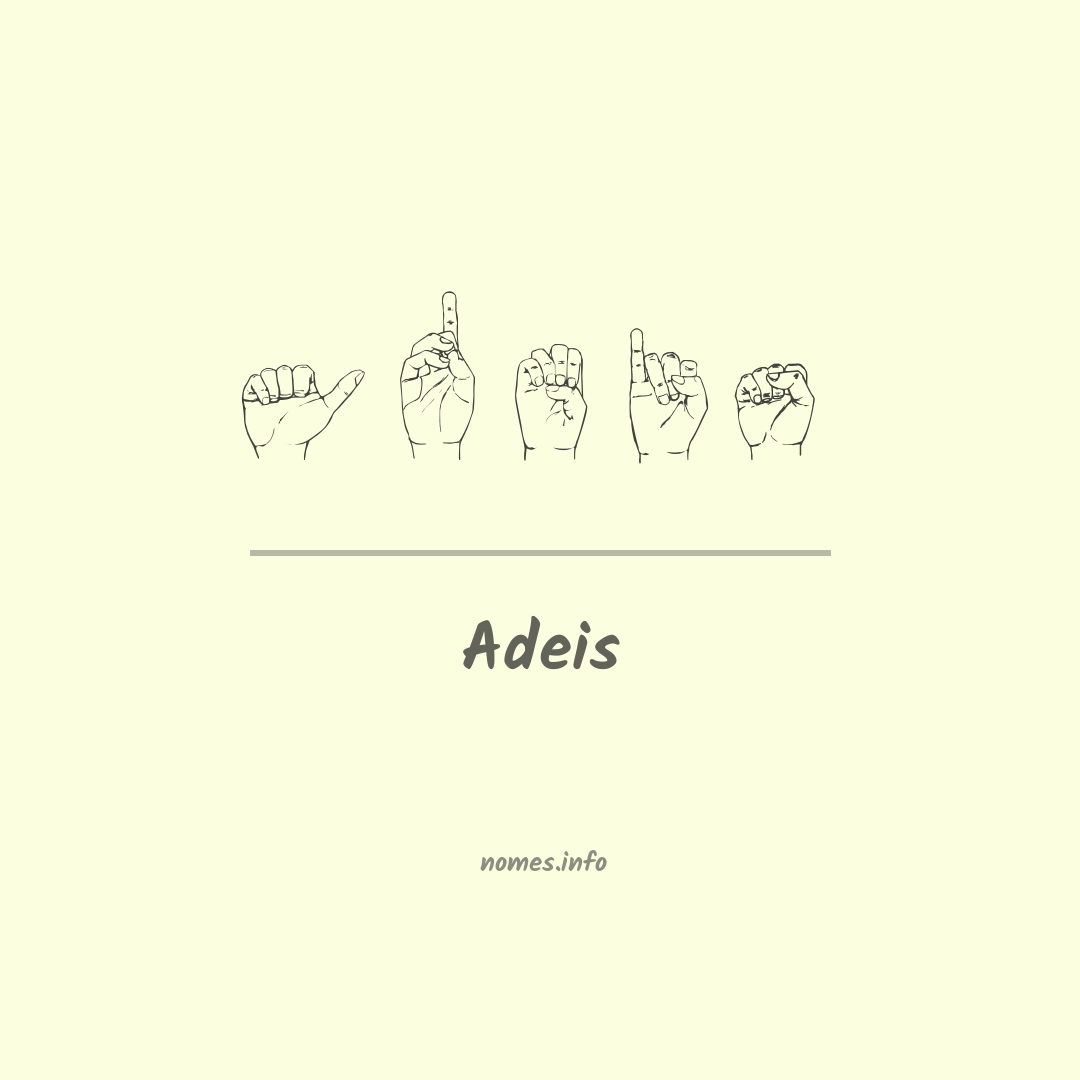 Adeis em Libras