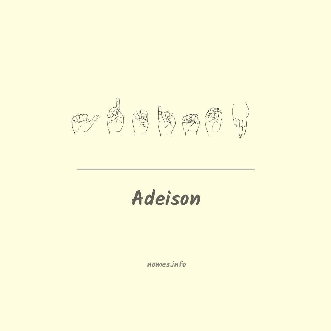 Adeison em Libras