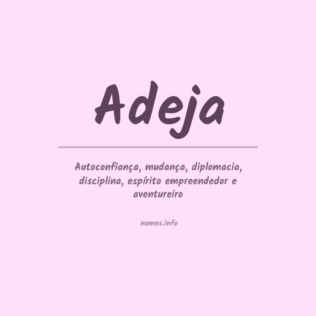 Significado do nome Adeja