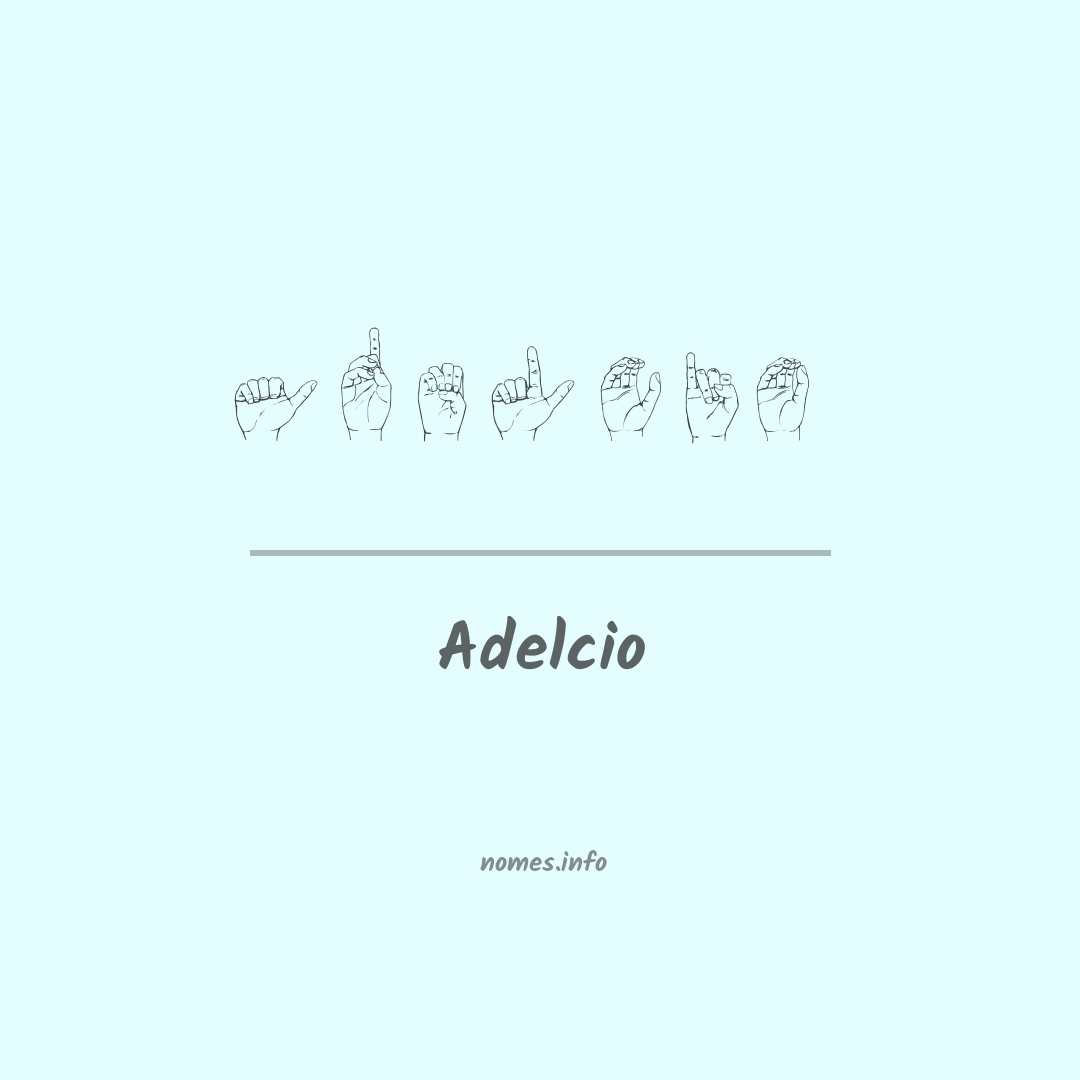 Adelcio em Libras
