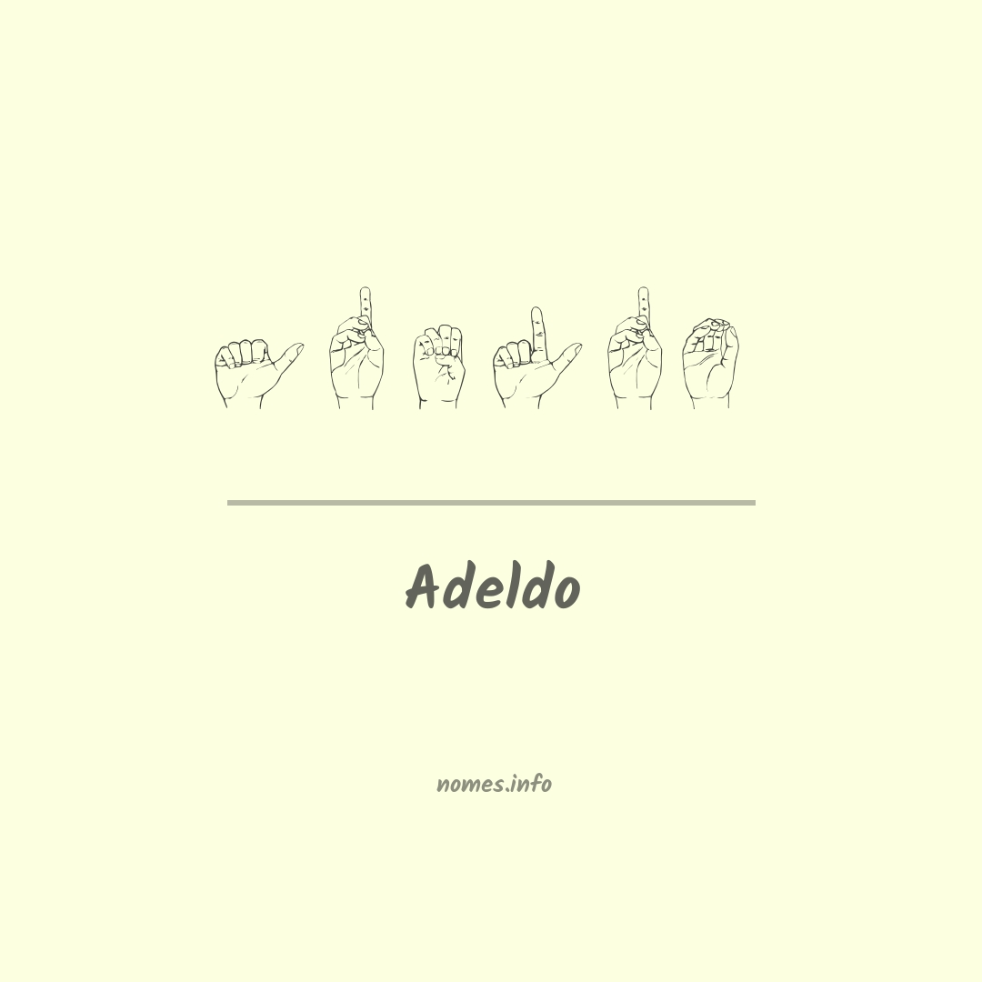 Adeldo em Libras