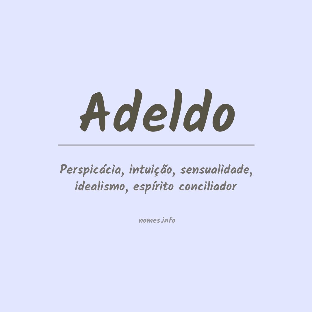 Significado do nome Adeldo