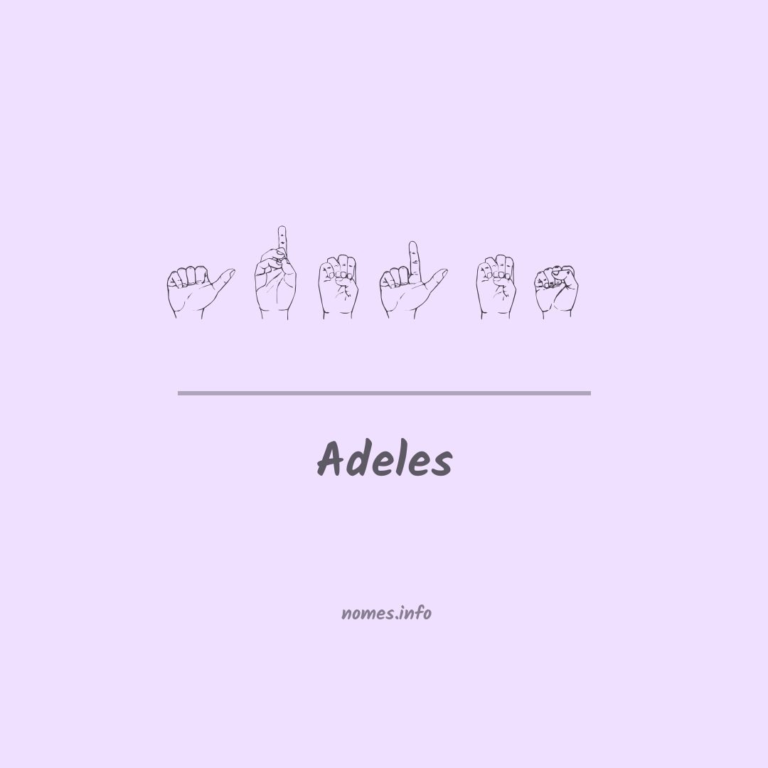 Adeles em Libras