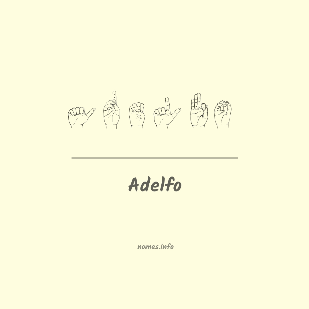 Adelfo em Libras