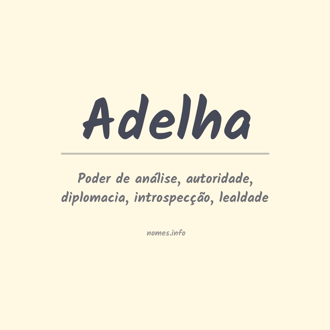 Significado do nome Adelha