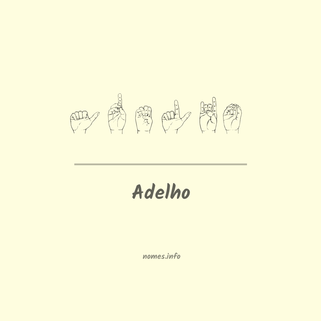 Adelho em Libras